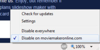 Disattivare Adblock Plus per moviemakeronline.com in Internet Explorer